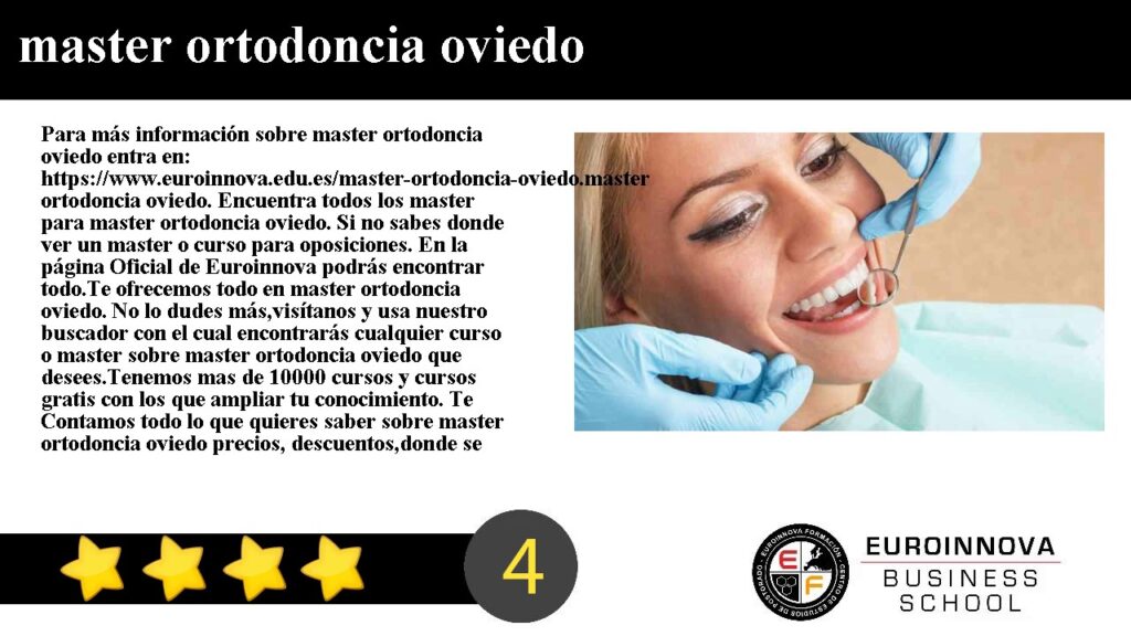 master en ortodoncia oviedo oficial